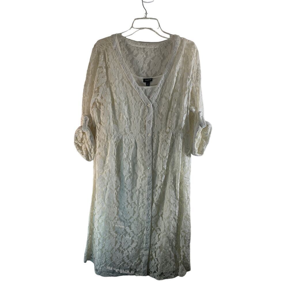 TORRID Women’s Ivory Lace 2 Piece Dress Set / Size: 1